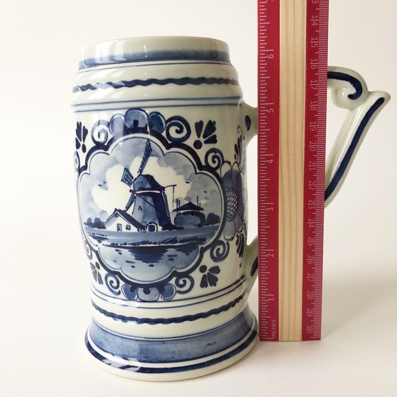 Delft Blauw Beer Stein Music Box Base WORKS! - Picture 11 of 13